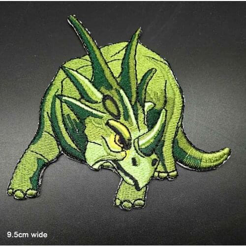 Various Dinosaur Tyrannosaurus Triceratops Iron On Embroidered Clothes Patches For Clothing Stickers Garment Wholesale