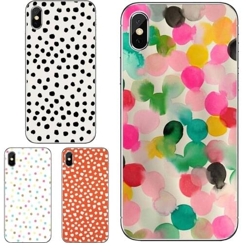 For Xiaomi mi Redmi Note 3 4 4X 5 6 7 8 8t 9 9s 9t 10 pro lite Silicone Phone Covers Polka-Dots-design-cute