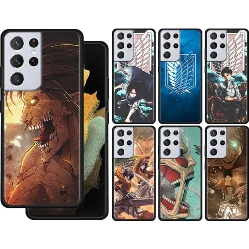 Anime Attack On Titan Girl1 Case For Samsung Galaxy S21 S20 UltrA S21 S20 FE S10 S9 S8 Plus S7 Edge S10Lite S10e Cover Silicone