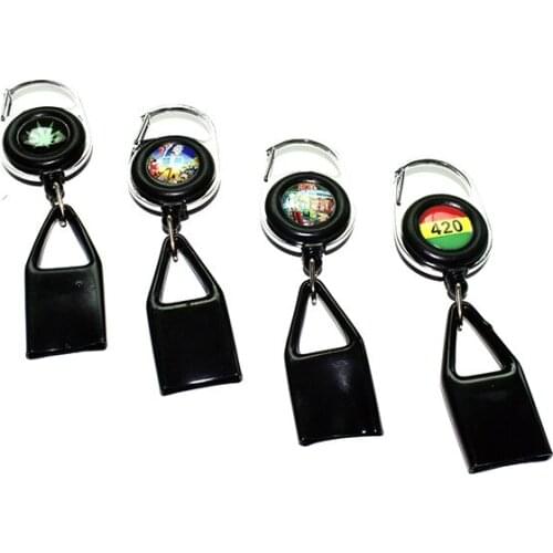 Silicone Lighter Protective Leash Case Sleeve Holder Retractable Keychain Portable Innovative Lighter Holder Smoking Pipe Tools