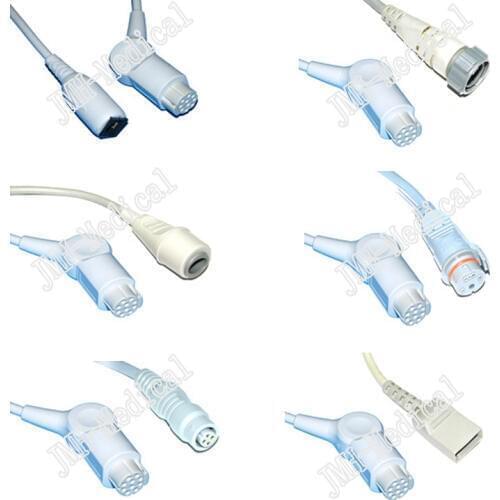 Compatible with Datex for Abbott/Utah/Edward/BD/Medix/HP IBP transducer Adapter cable