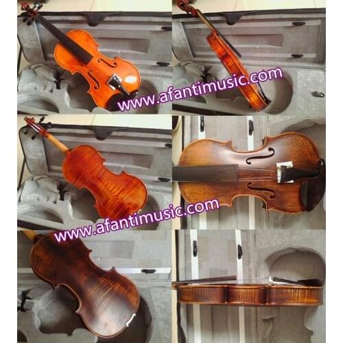 High-Quality, Cashew Nutshell Varnish, Hand-Made, Glossy or Matt Paint Violin (AVL-010)