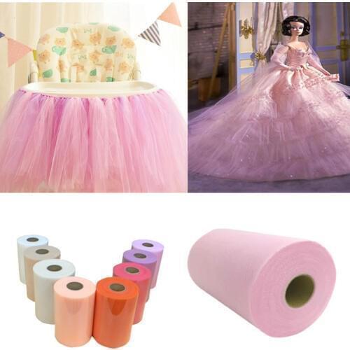 Tulle Roll Spool 15cm/6inch wide Organza Roll Red/Blue etc Fabric Tutu Skirt Girl Baby Shower/wedding Decor Party Supplies Wh