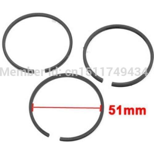 Spare Parts Air Compressor 51mm Diameter Piston Rings Set 9 Pcs