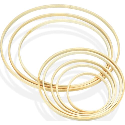 1/5pcs Catcher Ring Embroidery Hoop Bamboo Circle Round Wooden DIY Art Craft Cross Stitch Tools flower wreath home decor