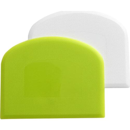 2 Pieces Please Dough Scraper Pastry Cutters Flexible Bowl Scraper