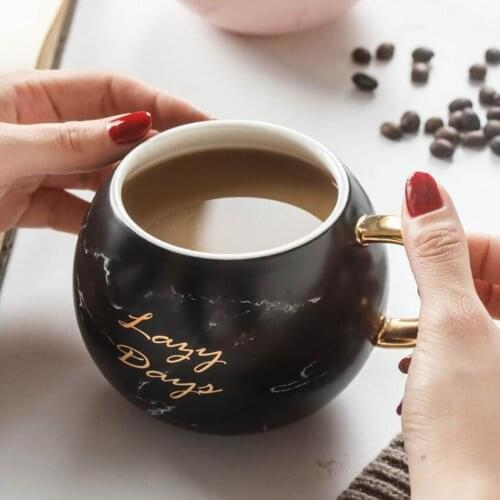 530ml Coffee Mug Vintage Unique Nordic Style Ceramic Tea Milk Coffee Cups Breakfast Cup Office Water Bottle Creative Gift