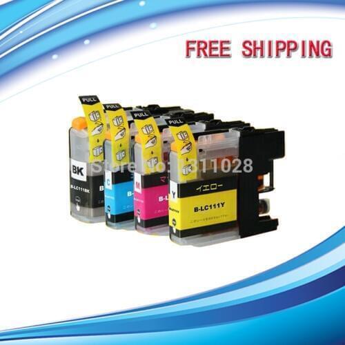 6PCS LC111 premium chipped ink cartridge for DCP-J952N J752N J552N MFC-J720D J720DW J820DN J870N J820DWN J890DN J980DN J980DWN