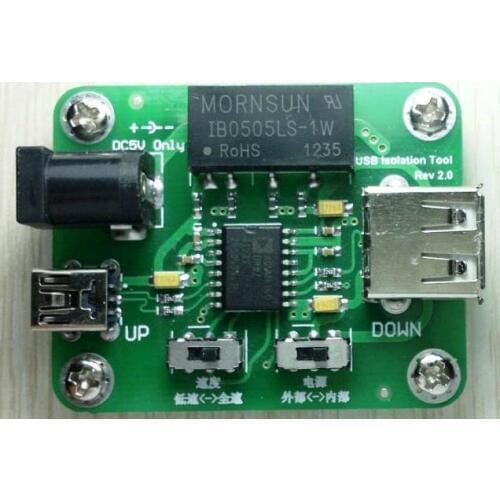 Free Shipping! USB isolation board magnetic isolation ADUM4160 USB protection board evaluation board