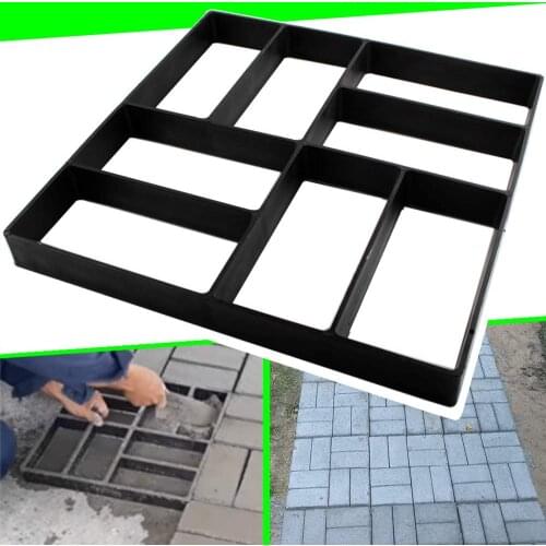 Concrete Molds Reusable Walk Maker Paver Path Maker, Yard Patio Lawn Garden DIY Walkway Pavement Brick Moulds15.7"x15.7"x1.57"