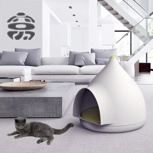 Water drip shape Large cat bed house closed pet house for 4 seasons teddy puppy home cat kennel pet bed luxury pet products