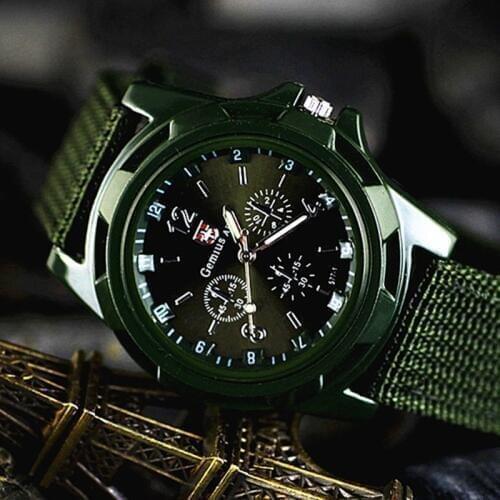 Brand zegarki meskie Sport Watches Men Casual Nylon Army Military Watch Waterproof clock Men Outdoor Quartz watch reloj hombre