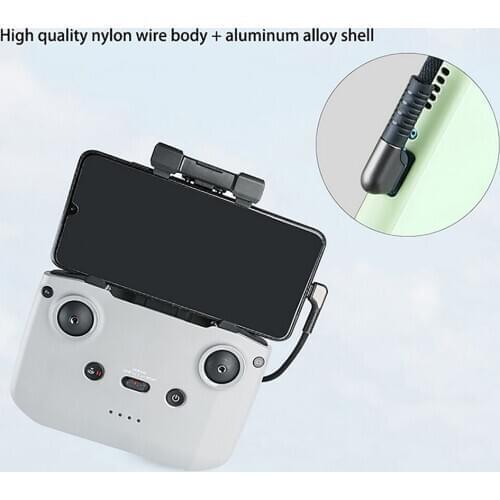 Data Line Data Transfer Connection Wire Cord Cable for DJI Mavic Air 2 Mini 2 Drone Remote Control for Apple / TYPE-C Interface