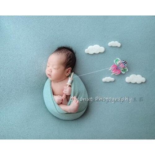 Coconut Newborn Photography PropsBaby full moon mini kite with cloud goodnight childrens photography props combination