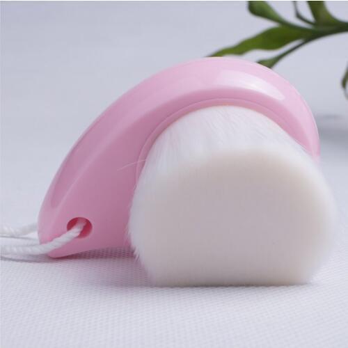 Korea Spa wash brush wooden handle manual cleansing brush makeup remover