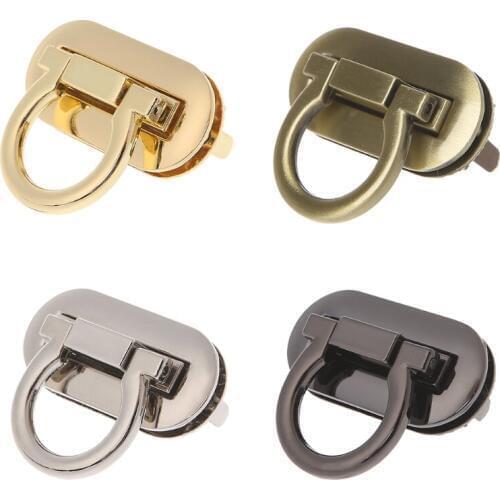 Metal Clasp Turn Lock Twist Locks for DIY Handbag Craft Bag Purse Hardware