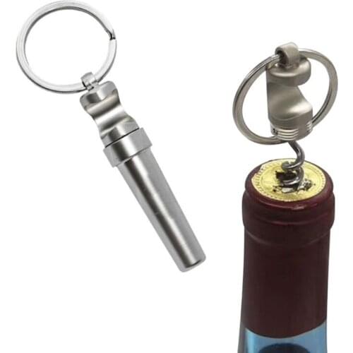 Multifunctional Zinc Alloy 3 In 1 Bottle Opener Keychain Outdoor Portable Mini Wine Beer Can Opener Keychain Jewelry