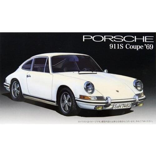 1/24 Fujimi plastic assembled car model toy Porsche 911S 1969 sports car static model DIY assembled model kit #12668