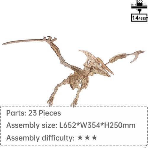 Dinosaur model Pterosauria puzzles wooden toys for kids 3d puzzle learning toys for children puzzle 1000 pieces interactive toys