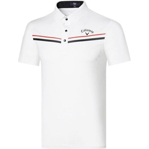 New Quick Dry Hot Golf Clothing Mens Sports and Leisure Short-sleeved T-shirt Breathable Quick-drying Polo Shirt Golf Wear