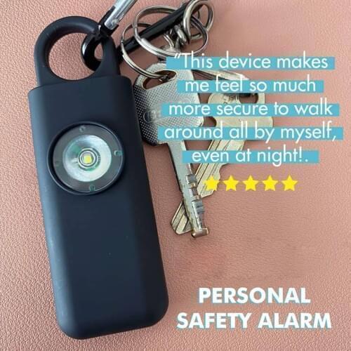 The Original Self Defense Siren-Portable Safety Alarm for Women w/SOS LED Light & Carabiner Helps Elders & Kids Emergency Call