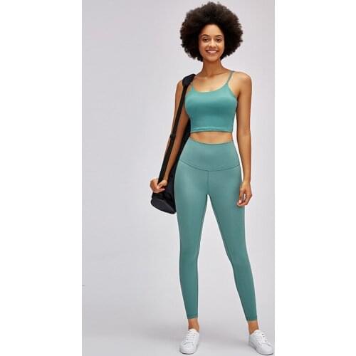 Sexy Beautiful Back Sports Bra Gathering T Shirt Women Camisole Comfortable Fitness Clothing 2021 New Yoga Top With Chest Pads