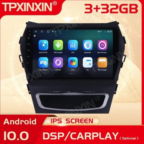 2 Din Carplay Android Radio Receiver Multimedia Stereo For Hyundai IX45 Santa Fe 2014 2015 2016 2017 2018 GPS Navi IPS Head Unit