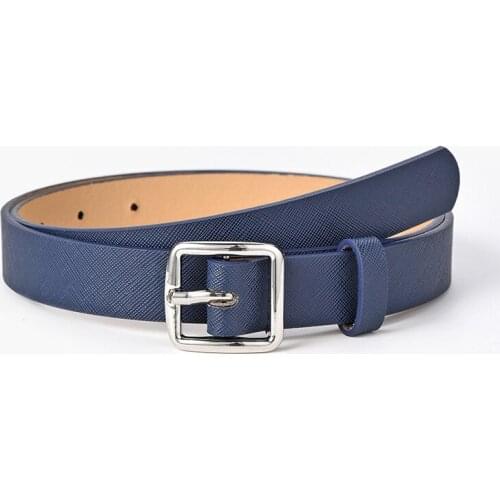 New Casual Youth Retro Metal Square Buckle Belt Female Simple Decoration Jeans Belt Korean Fashion Belt For Women
