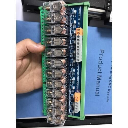 High Precise IO relay board with new 12 relay for CNC lathe or milling controller