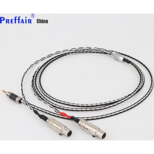 2.5/3.5/4.4mm/XLR Balanced Earphone Headphone Upgrade Cable Silver Plated for Audeze LCD-3 LCD3 LCD-2 LCD2 LCD-4