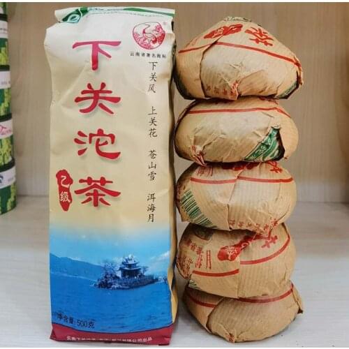 2007 Class B YI JI Raw Pu-erh Xiaguan Shen Green Tuo 500g