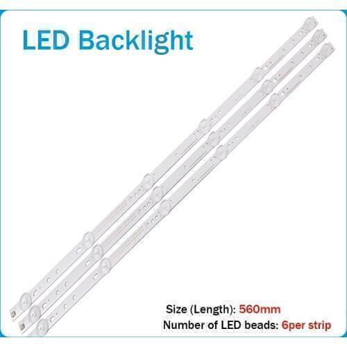 3 Pieces/set 562mm New LED Strip SVJ320AG2 SVJ320AG2_REV2_6LED_130307 32D2000 SVJ320AK3 SVJ320AL14