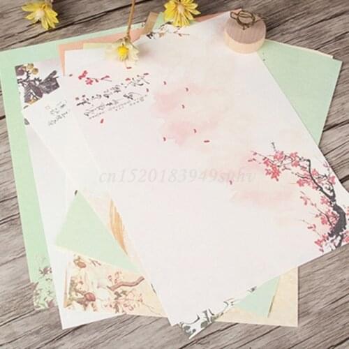 32pcs/Set Home Vintage Writing Letter Paper Retro Writing Stationery School Supplies
