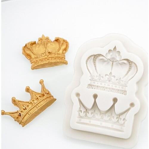 3D Crowns Princess Queen Silicone Mold Fondant Cake Cupcake Decorating Tools Clay Resin Candy Mold