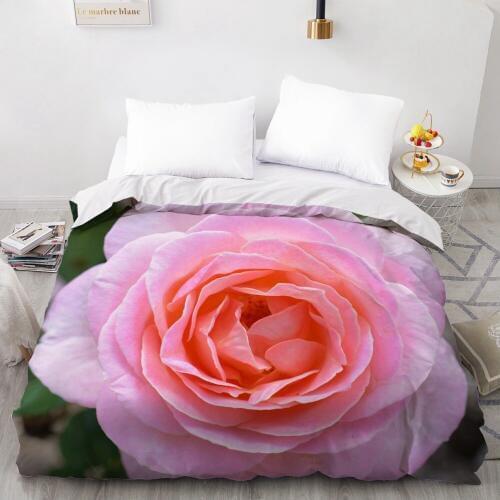 3D Duvet Cover Custom 180x210 140x210 Comforter/Quilt/Blanket case Full Queen King Bedding For Wedding Floral Microfiber