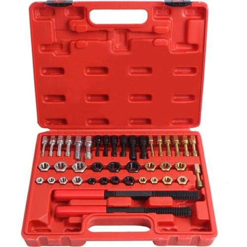 42pcs Re-Threading Tool Set Taps& Dies - Damaged Thread Repair Tool Thread Chaser Tool