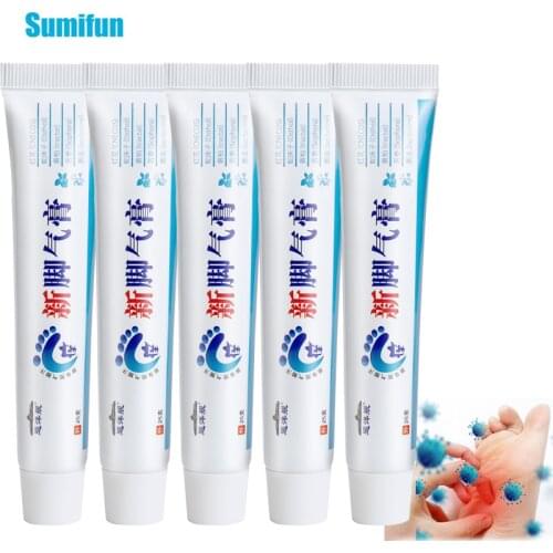 5Pcs Feet Beriberi Psoriasis Cream Foot Anti Itching Erosive Sweat Odor Antibacterial Antipruritic Ointment Foot Skin Care