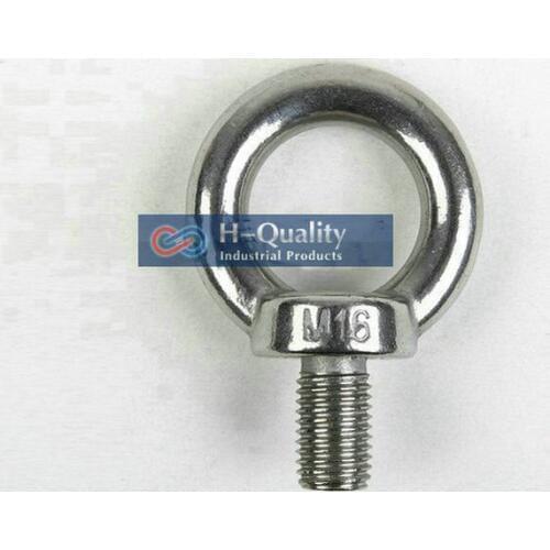 5PCS/LOT Rigging Hardware Heavy Duty M12 DIN580 Metric Thread Stainless Steel 304 Lifting Eye Bolt