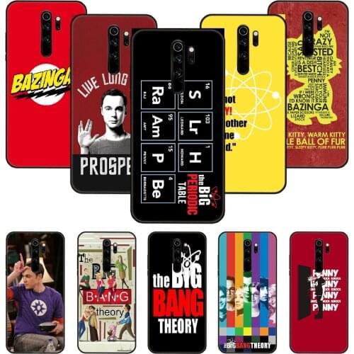Phone Case For Xiaomi Redmi Note 8 8T 7 7A 9 9S 8A 4 5 Pro Black Cover Prime Soft Etui 3D Hoesjes Silicone The Big Bang Theory