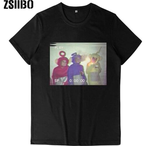 Women Funny Teletubbies T shirt Summer Top funny Printed Harajuku Korean Clothes Oversized camiseta mujer tee shirt femme Tops