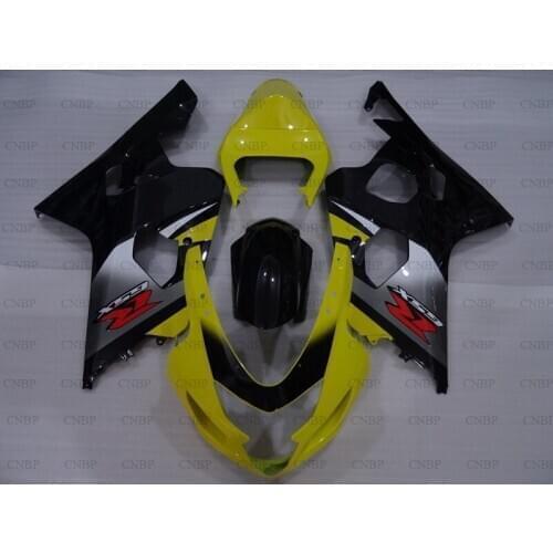 GSX R 600 2004 - 2005 K4 Bodywork GSXR 600 04 Motorcycle Fairing GSXR750 05 Black Yellow Fairing Kits