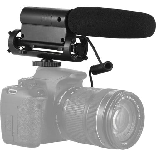 Andoer Recording Condenser Microphone Photography Interview Cardioid Directional Video Microphone for Canon DSLR ILDC Cameras