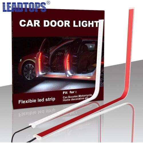 LEADTOPS 120cm Door Open Warning Light Anti-Collision Door LED Flashing Light Automobile General Decorative Light