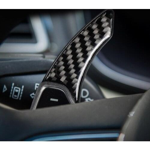 Carbon Fiber Interior Modification Car Steering Wheel Shift Paddle Suitable For Lincoln MKZ MKC MKX MKT Navigator