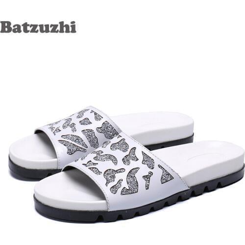 Plus Size 37-46 Men Sandals Fashion Men Slipper Summer Beach Shoes Open Toe Slides Slippers Party Sandalias Hombre