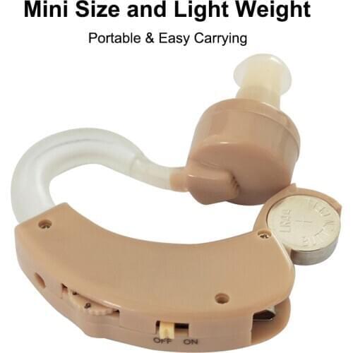 Mini Size Inner Ear Invisible Hearing Aid 6 Levels Volume Adjustable Hearing Aids Ear Sound Amplifier Audiophone