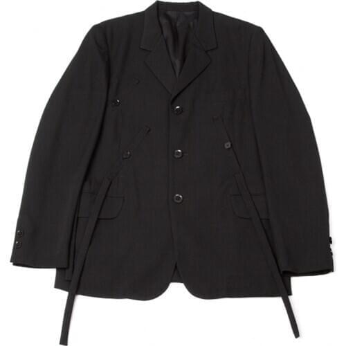 S~5XL Customized 2019 Mens clothing new fashion Hair Stylist male suits stitching and Splicing sling stage plus size costumes