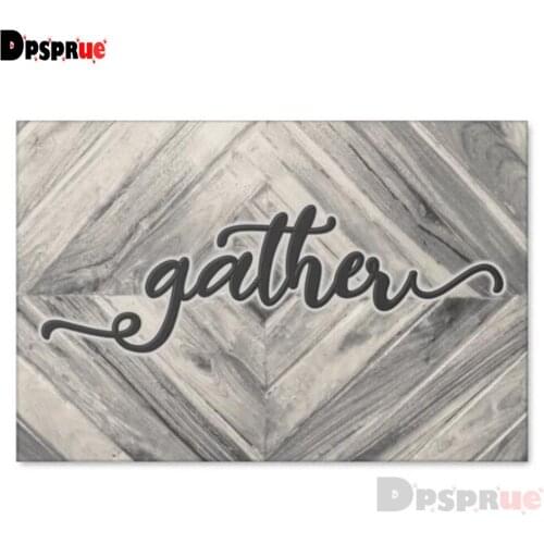 Dpsprue Full Square/Round Drill 5D DIY Diamond Painting "Text" Diamond Embroidery Cross Stitch 3D Decor Gift DF131