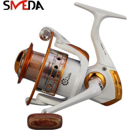 Carretilha 12BB Fishing Reel Gear Ratio 5.2:1 1000-9000 Spinning Fishing Reel Pesca Fishing Reel Fishing Tools