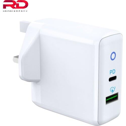 36W Type C Charger Adapter PD Fast Charger QC3.0 Dual Port Usb C For Iphone 11 Pro 12 Xiaomi Samsung Dell huawei phones charge